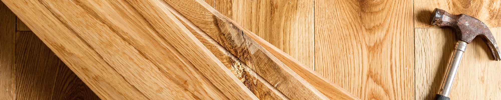Hammer on hardwood planks from Carpet 4 Less in Antioch, CA